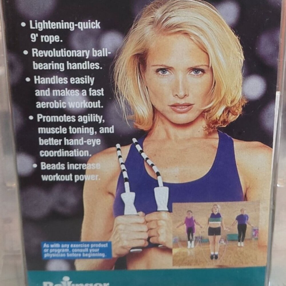 Bollinger Speed Rope with Power Beads Aerobic Jump Rope Workout Tool New In Box - Picture 5 of 15